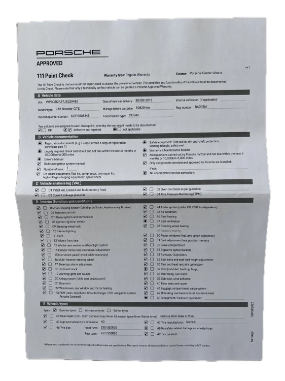 2018 Porsche Boxster – nuotrauka 34
